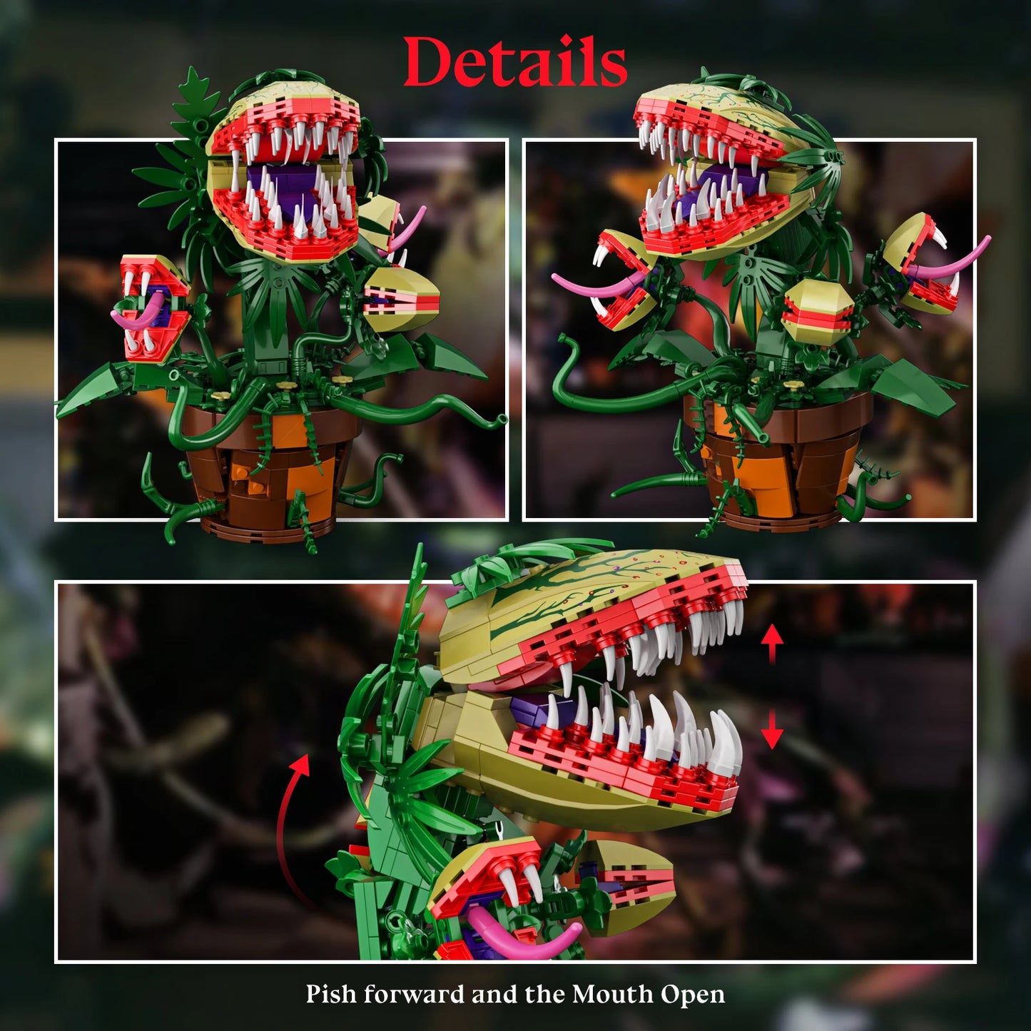 Piranha Plant Audrey II Building Blocks Set For TV Fans