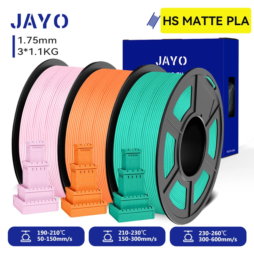 JAYO High Speed Matte PETG PLA Filament For Printing