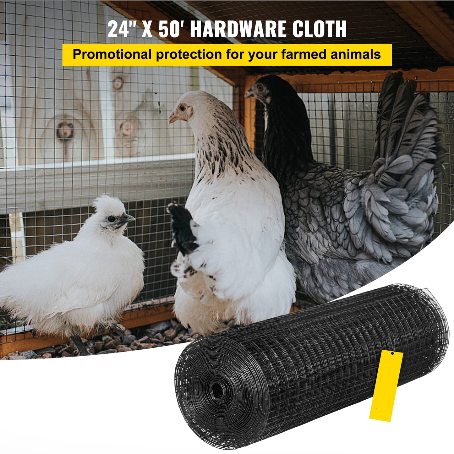 SucceBuy Vinyl Coated Welded Wire Fence For Chickens