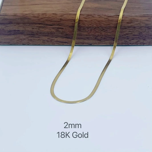 Unisex Minimalist Stainless Steel Snake Chain Necklace