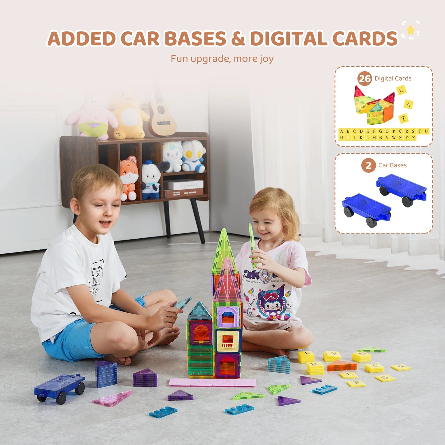 SucceBuy Magnetic Building Blocks Set Puzzle Toys Play