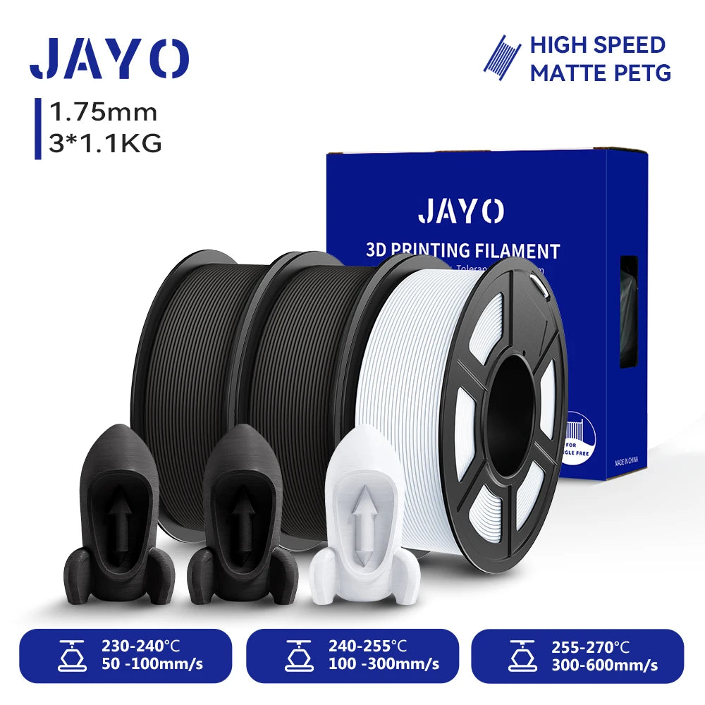 JAYO High Speed Matte PETG PLA Filament For Printing