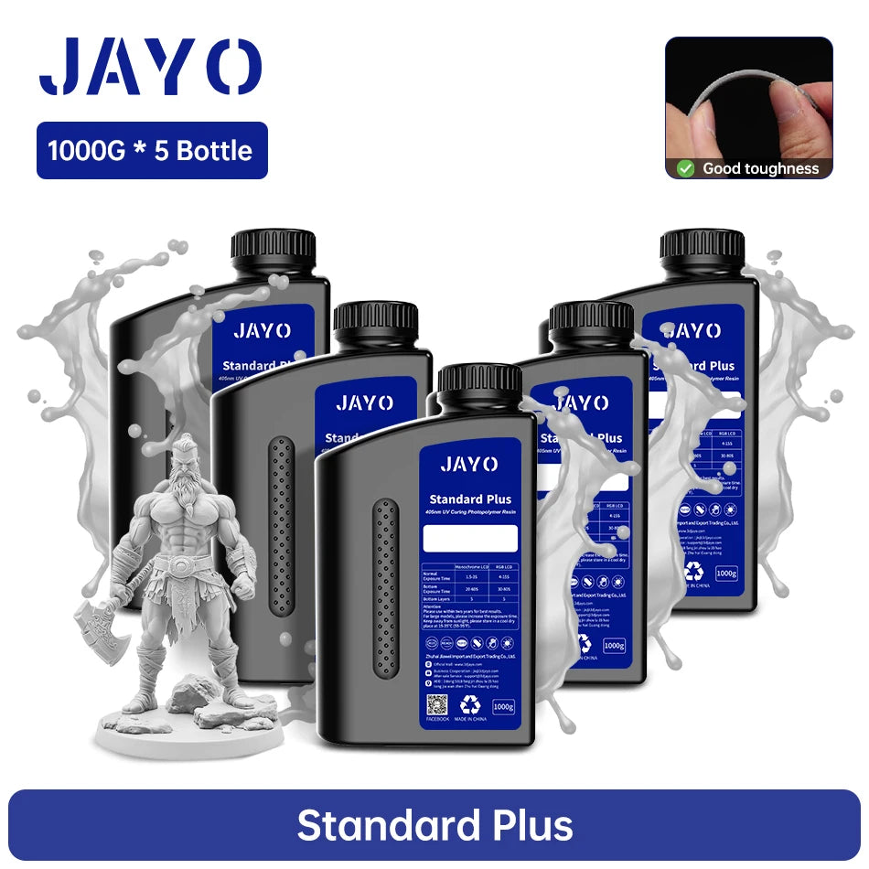 JAYO Standard Plus Toughness Resin for LCD 3D Printing