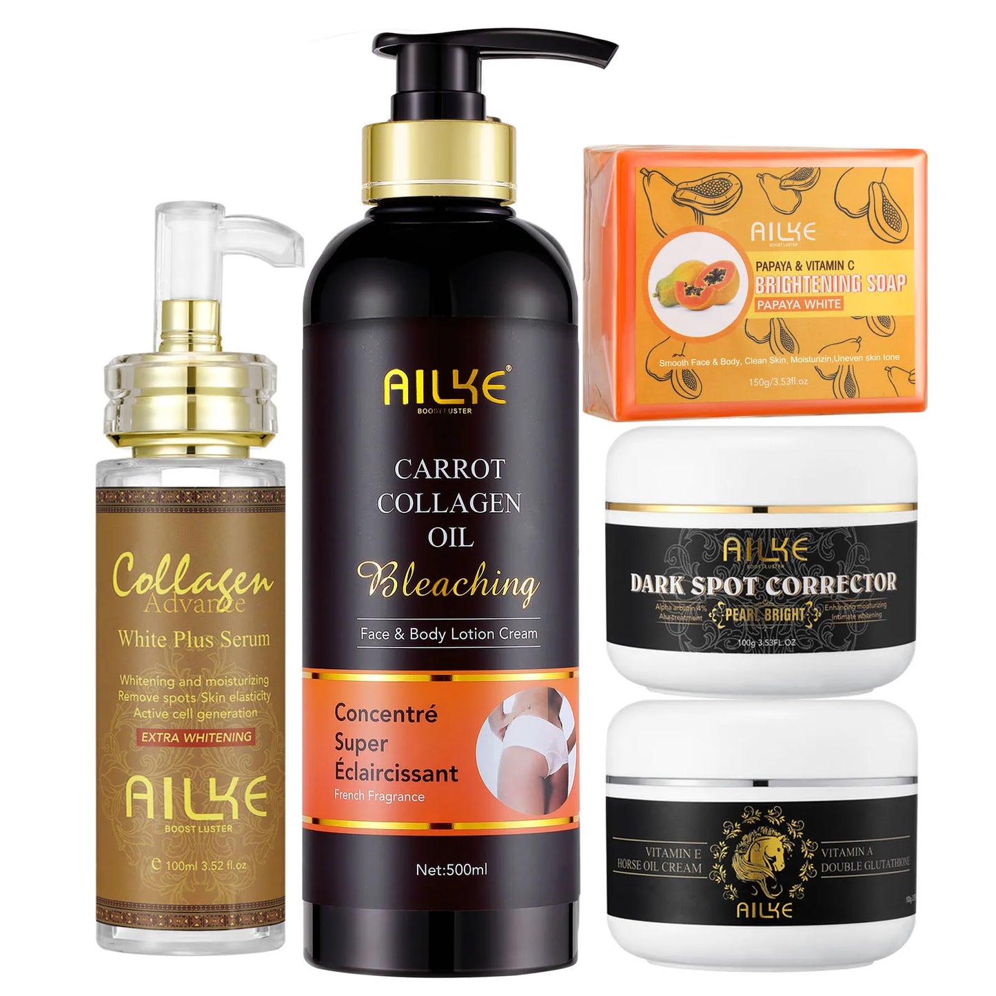 AILKE Collagen Skin Kit Whitening And DarkSpot Corrector