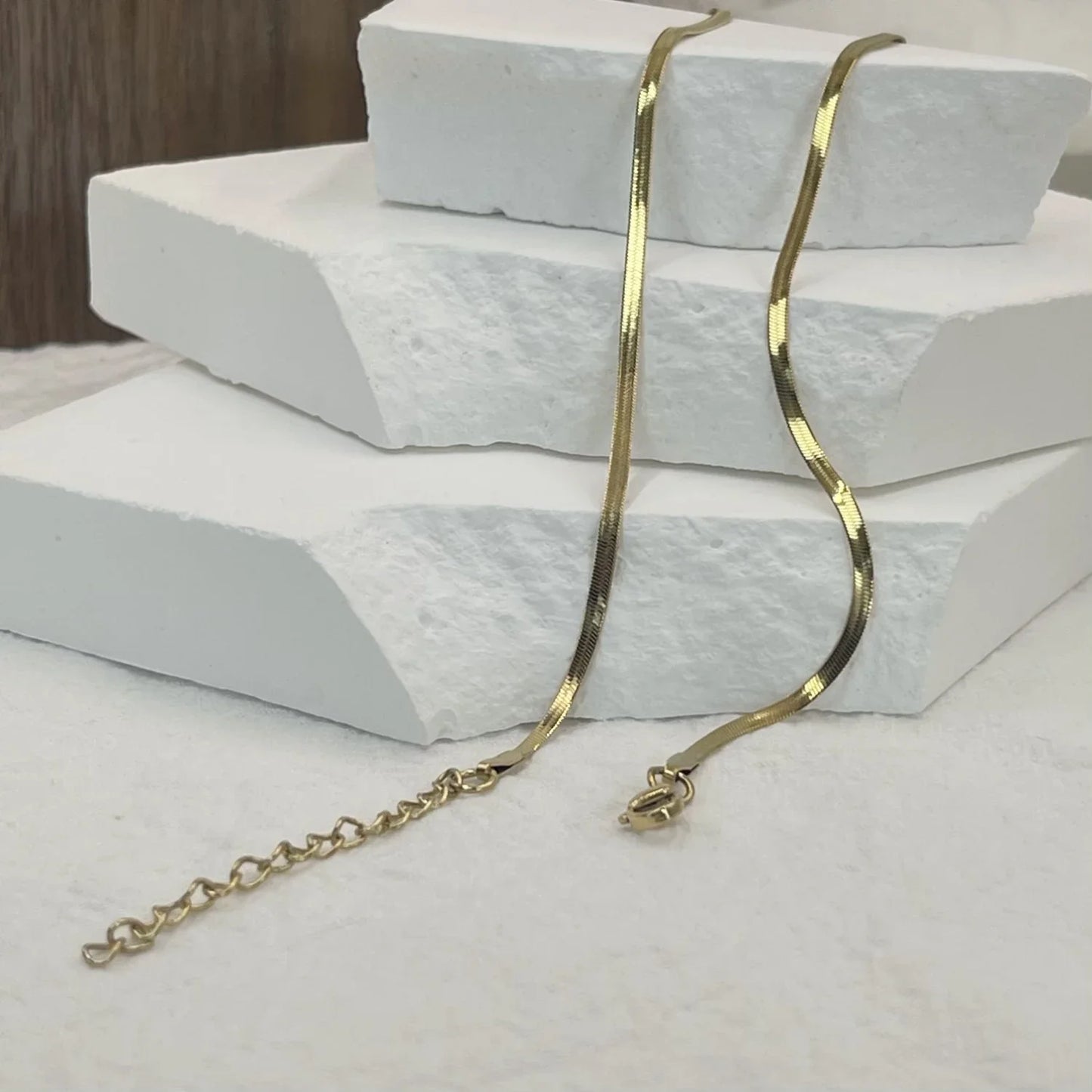 Unisex Minimalist Stainless Steel Snake Chain Necklace