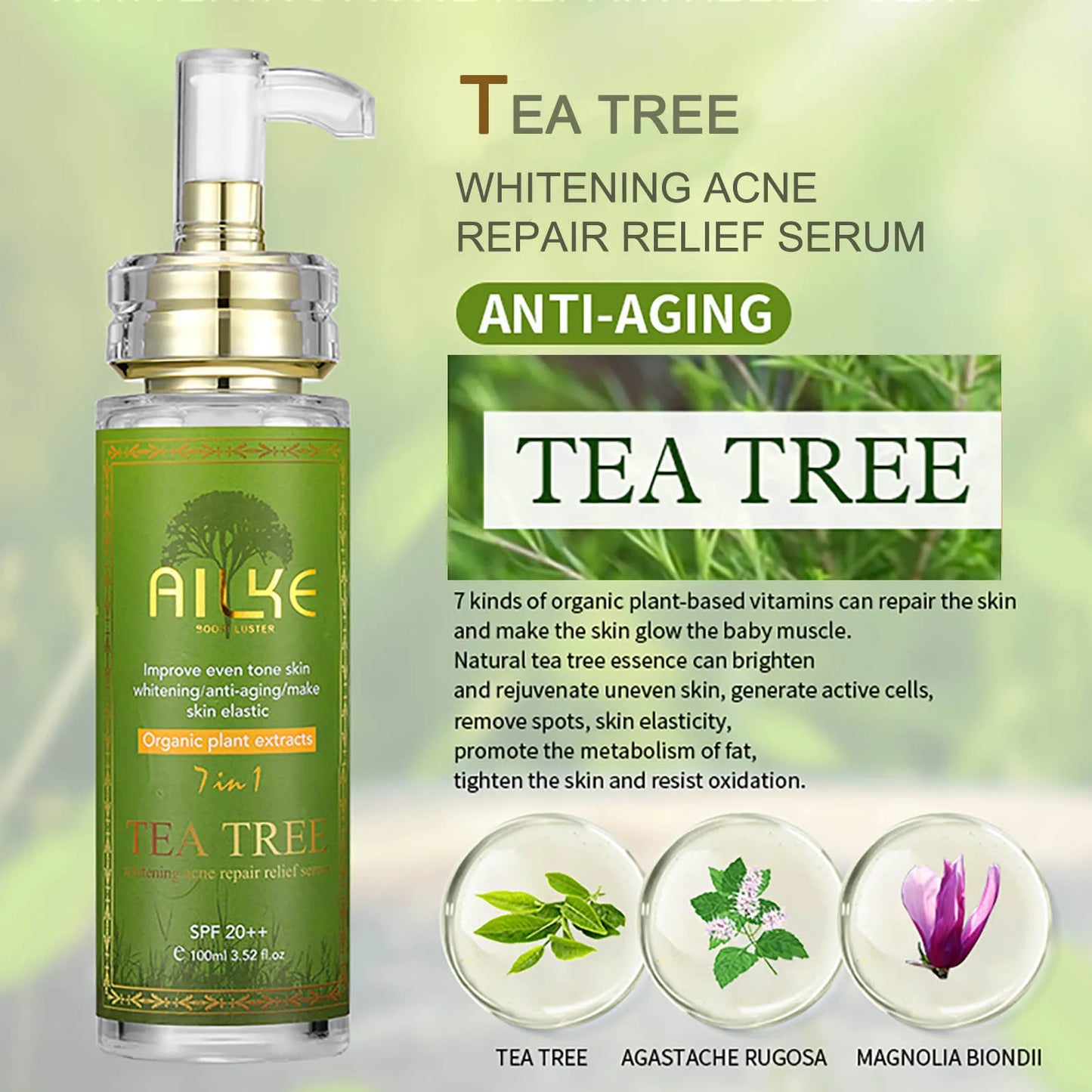 AILKE Hydrating Brightening Serum With Collagen Glutathione For Face