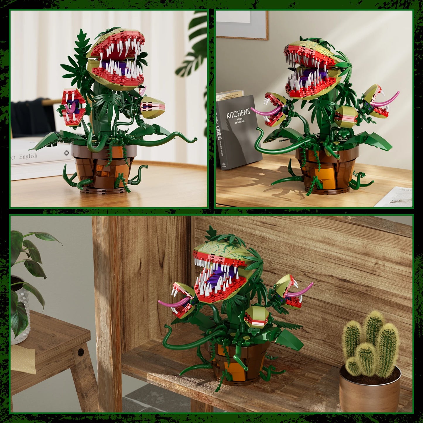 Piranha Plant Audrey II Building Blocks Set For TV Fans