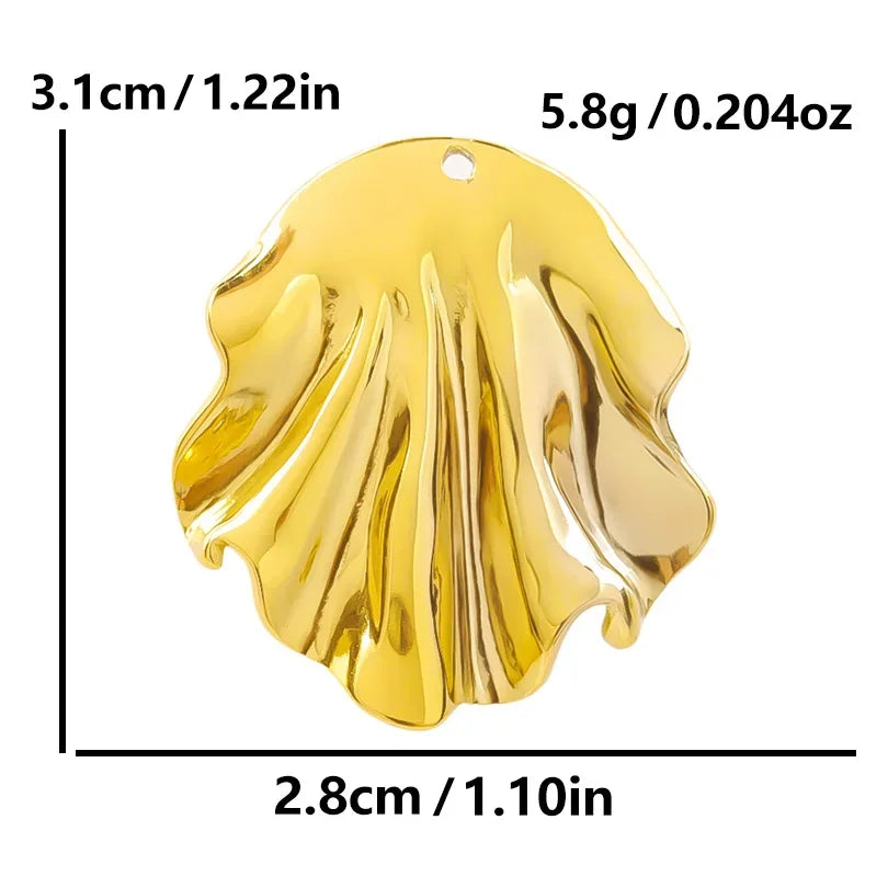 6Pcs GLOWCAT Real Gold Plated Ocean Charms Turtle Starfish