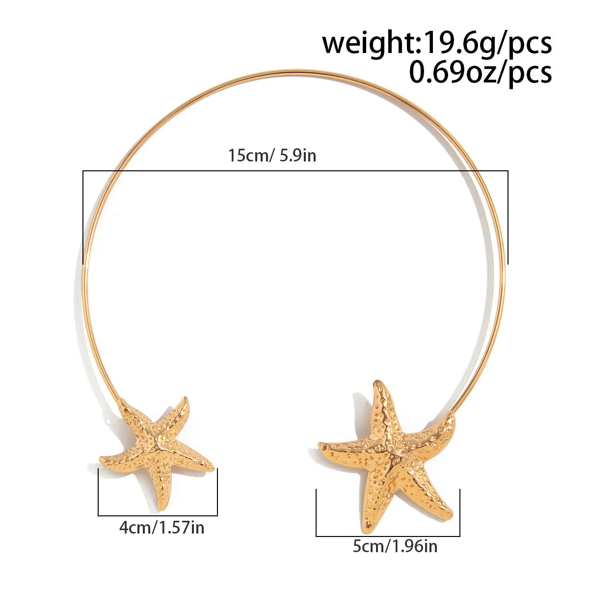 KMVEXO Ocean Starfish Necklace For Women Boho Jewelry