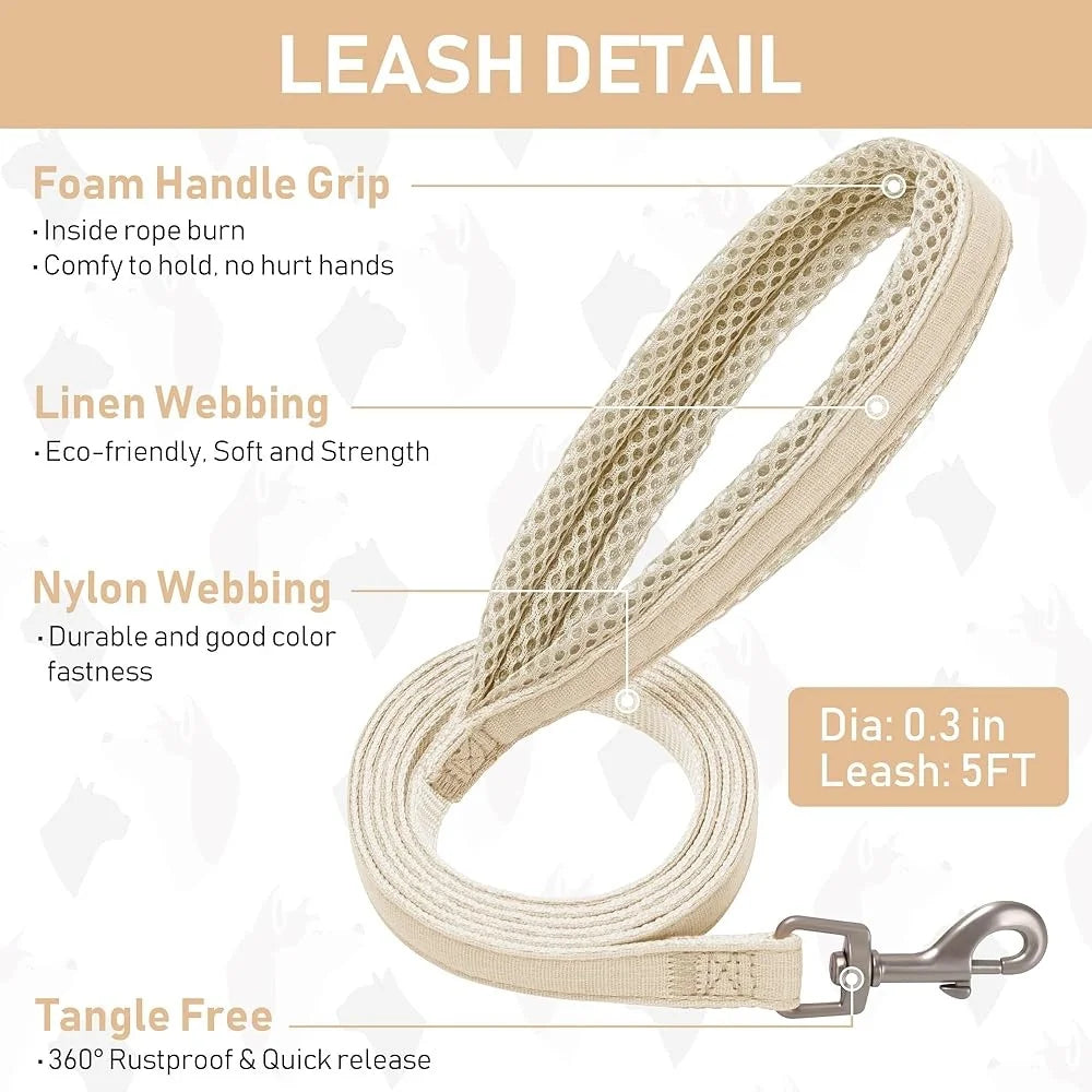 Fujian No Pull Step In Pet Harness Leash Collar Reflective