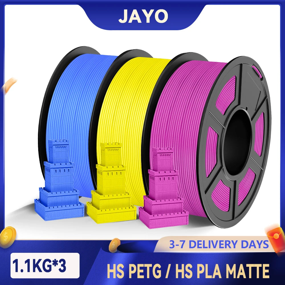 JAYO High Speed Matte PETG PLA Filament For Printing