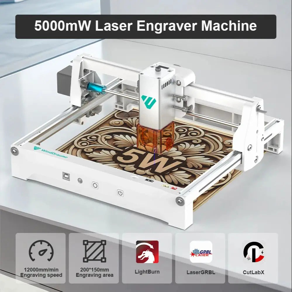 WindDraumr P1 Pro 5W Laser Engraver Portable CNC Machine