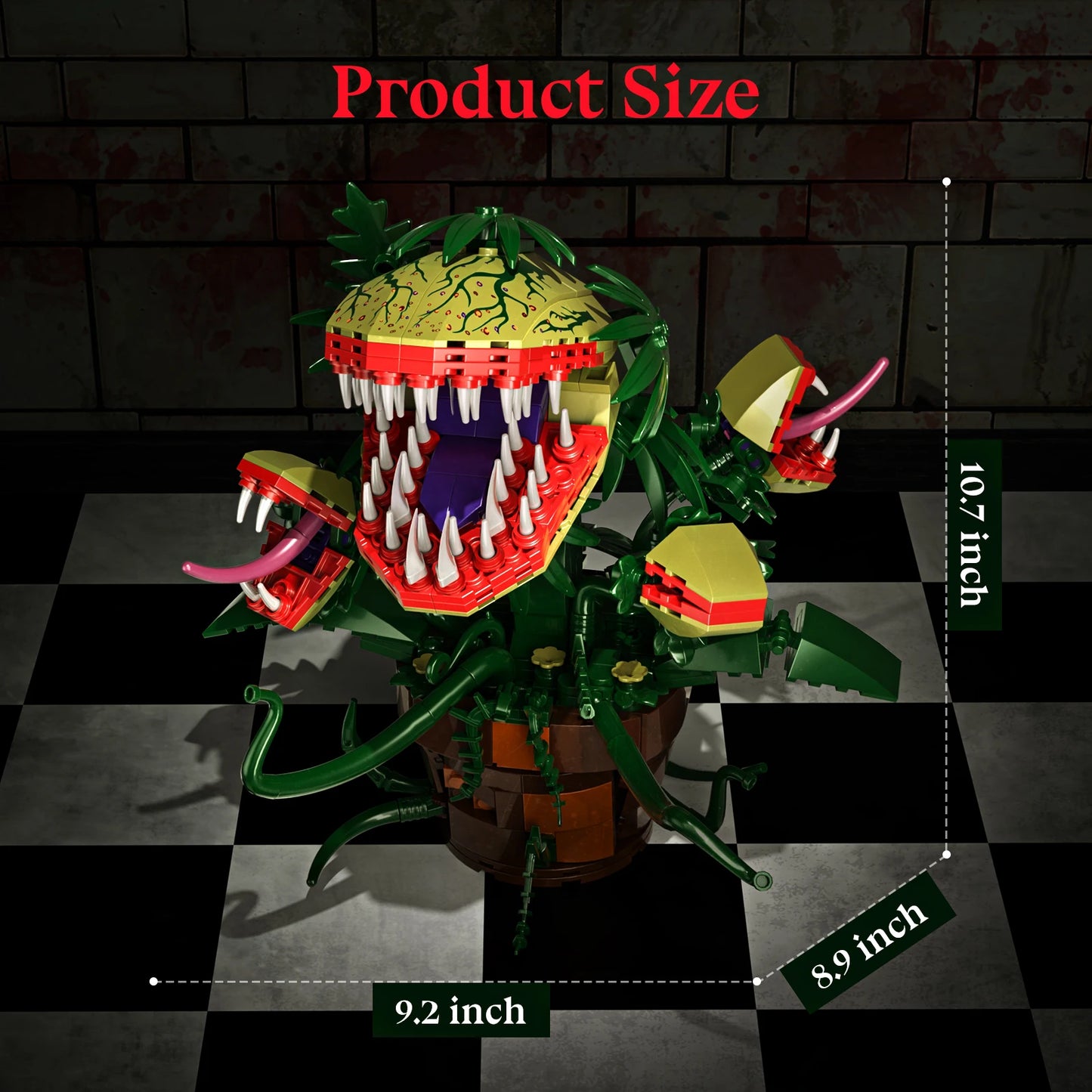 Piranha Plant Audrey II Building Blocks Set For TV Fans