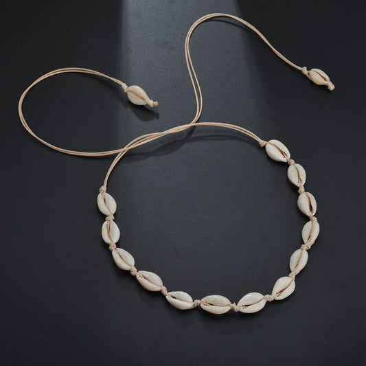 CN Boho Shell Choker Necklace For Women Girls Summer Fashion