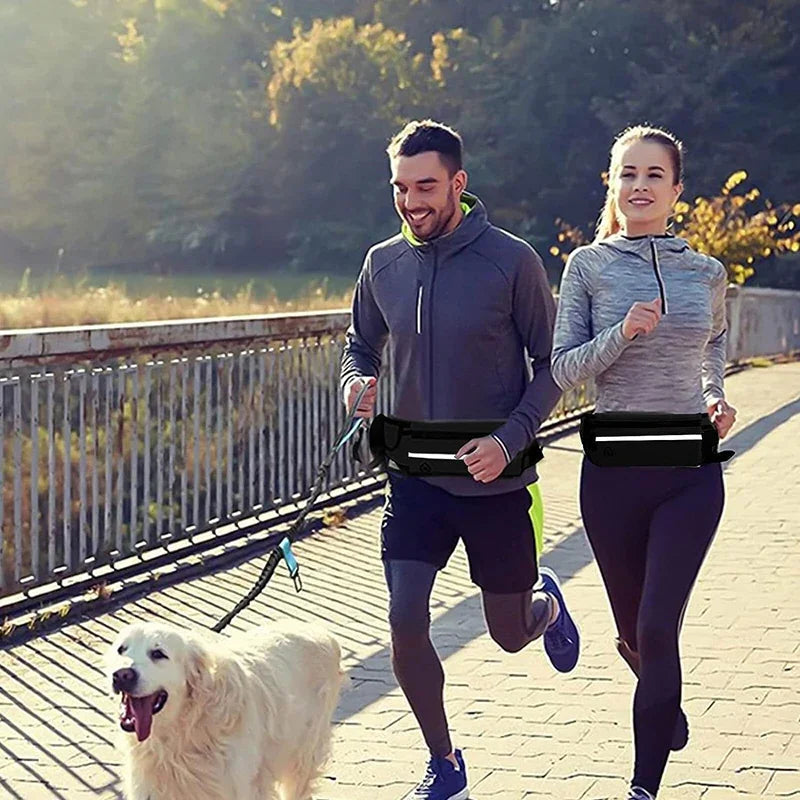 Booteely Hands Free Reflective Dog Leash With Waist Bag