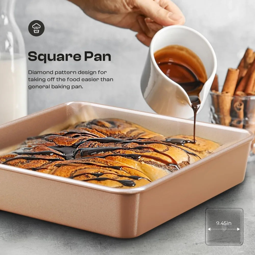 Premium Nonstick Bakeware Set 8 Pieces for Oven Cooking