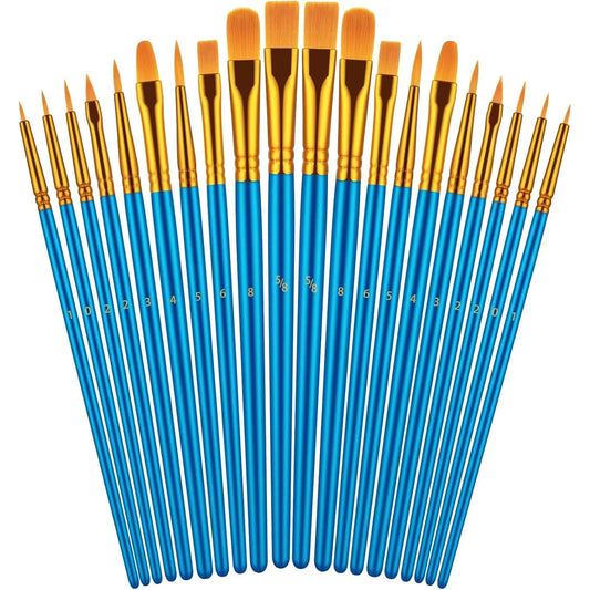 Handle 2 Pack Oil Watercolor Acrylic Brushes Professional