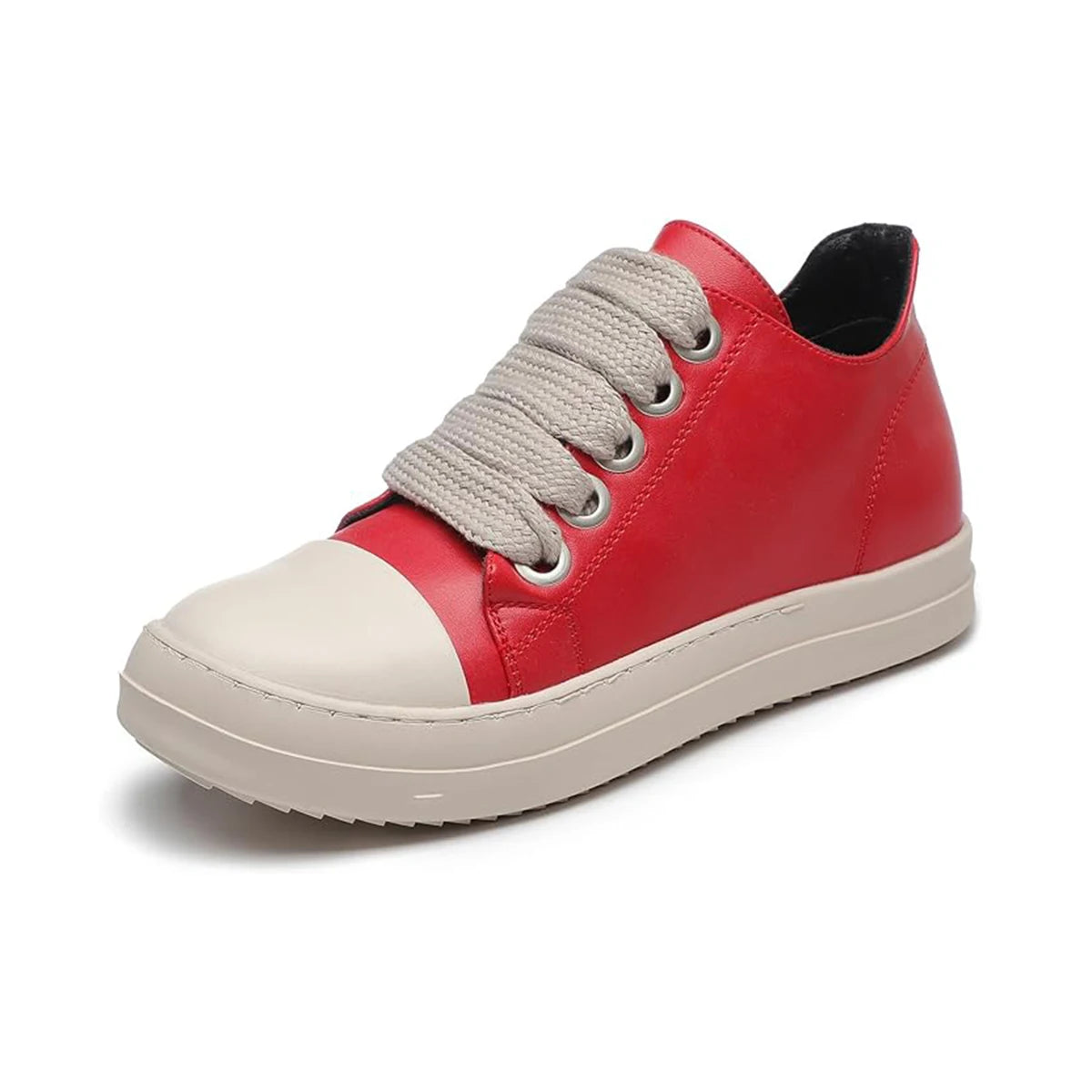 Men's Lace Up Casual Shoes Flat Bottom Minimalist College Style