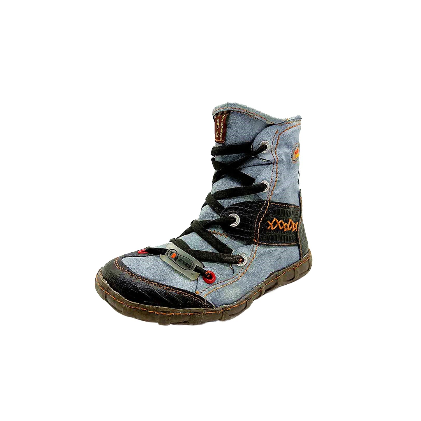 TMA EYES Women's Camouflage PU Leather Short Duck Boots Casual