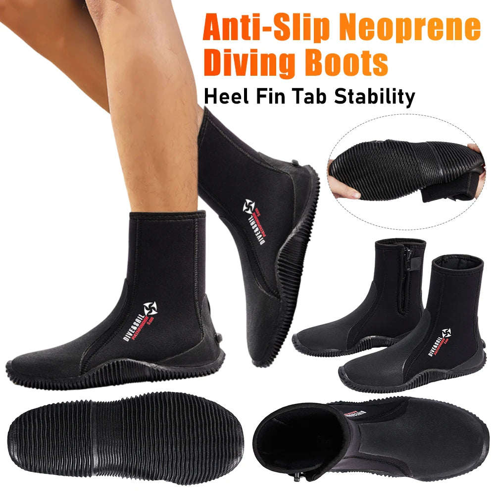 Neoprene Diving Boots Non Slip Water Shoes For Snorkeling And Water Sports