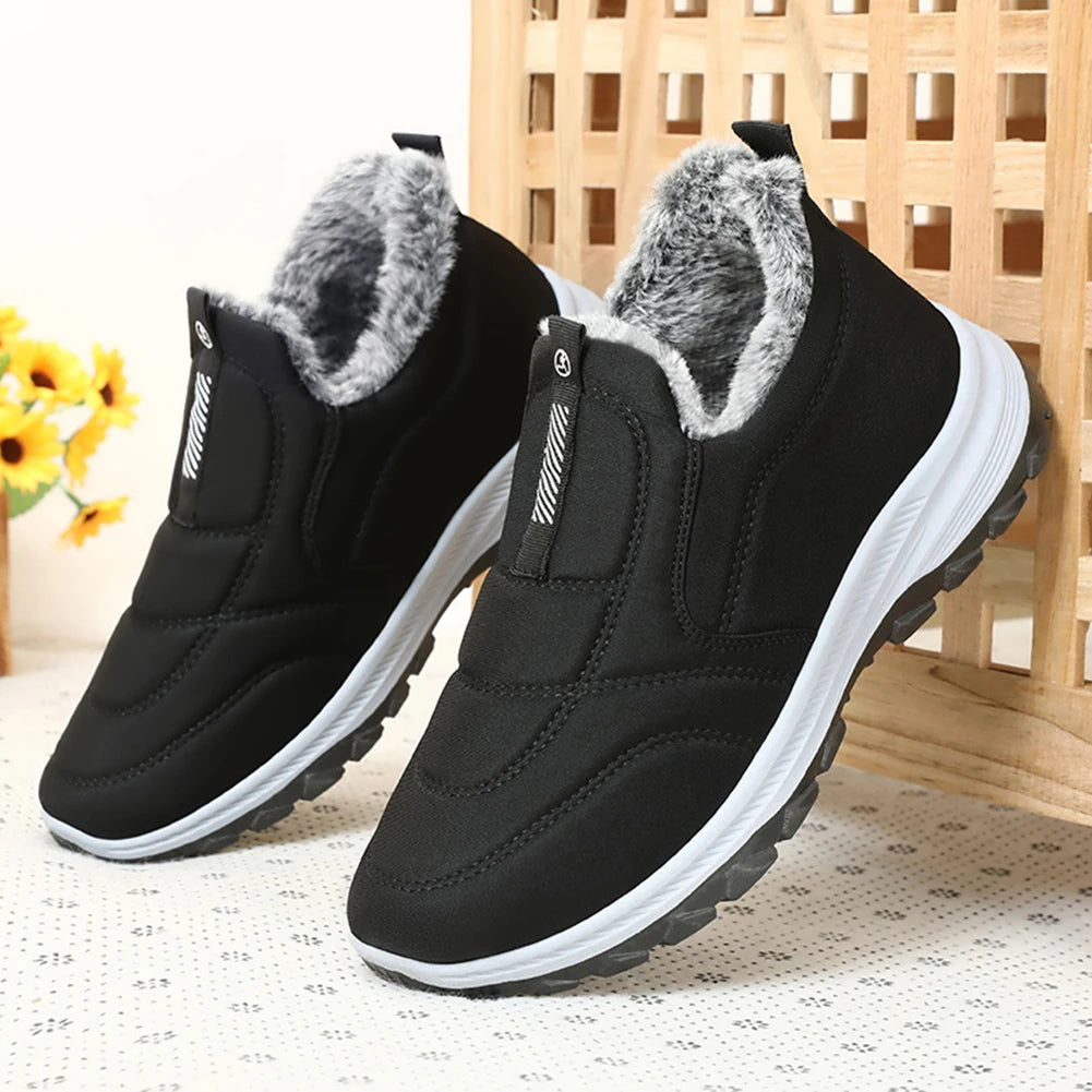 Warm Thermal Ankle Boots For Men Non Slip Walking Shoes