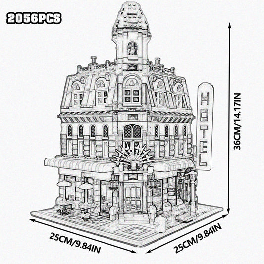 Creative Expert Brick Bank Cafe Corner MOC Building Blocks