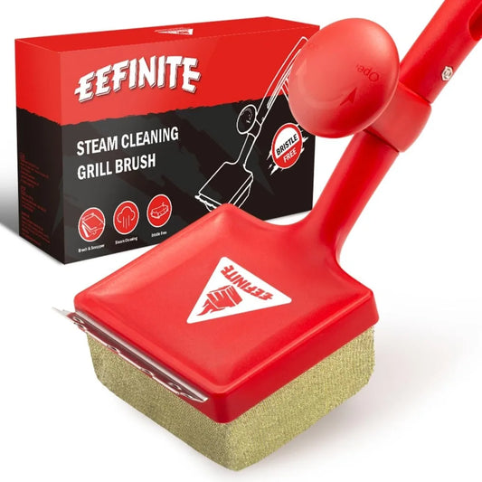 EEFINITE Steam Grill Cleaner Brush With Replacement Scrub Sponge
