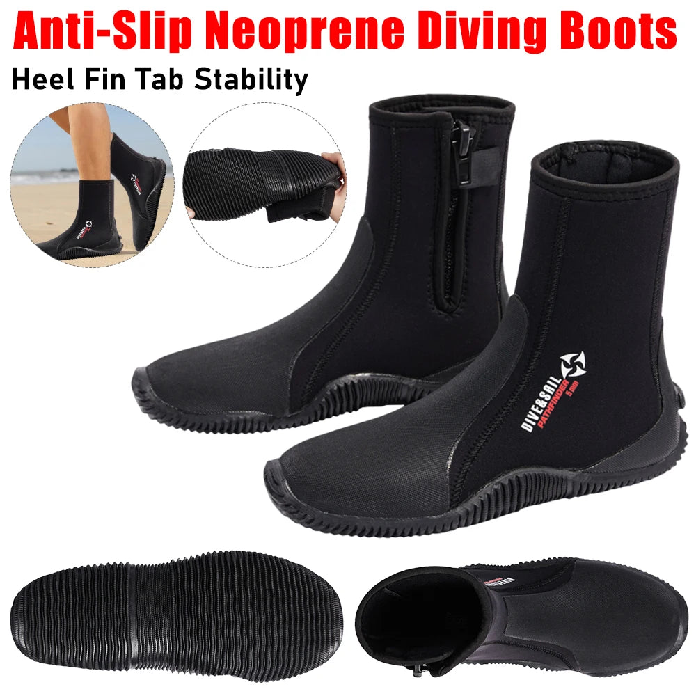 Neoprene Diving Boots Non Slip Water Shoes For Snorkeling And Water Sports