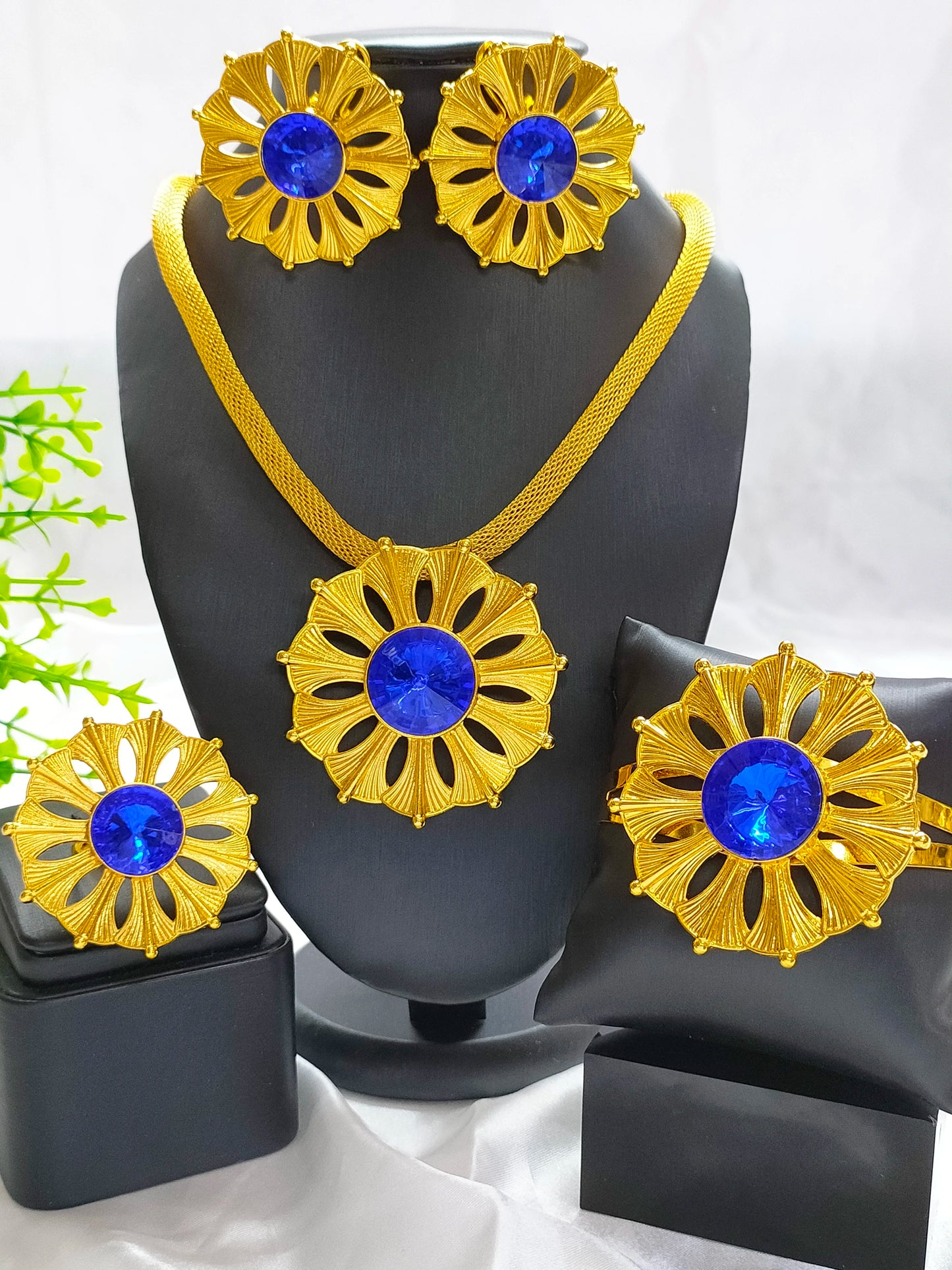 UBLAIK Nigerian Jewelry Set For Wedding African Necklace