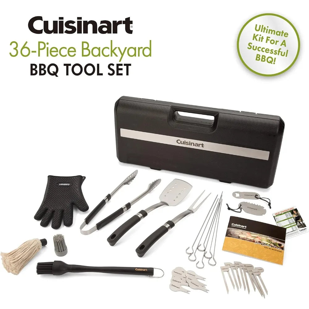 Cuisinart CGS-8036 36-Piece BBQ Grill Tool Set with Case