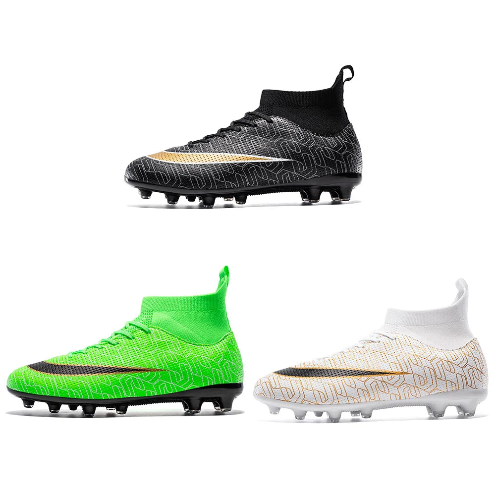 Shunmaii Unisex Football Cleats Firm Ground Outdoor Shoes Lightweight