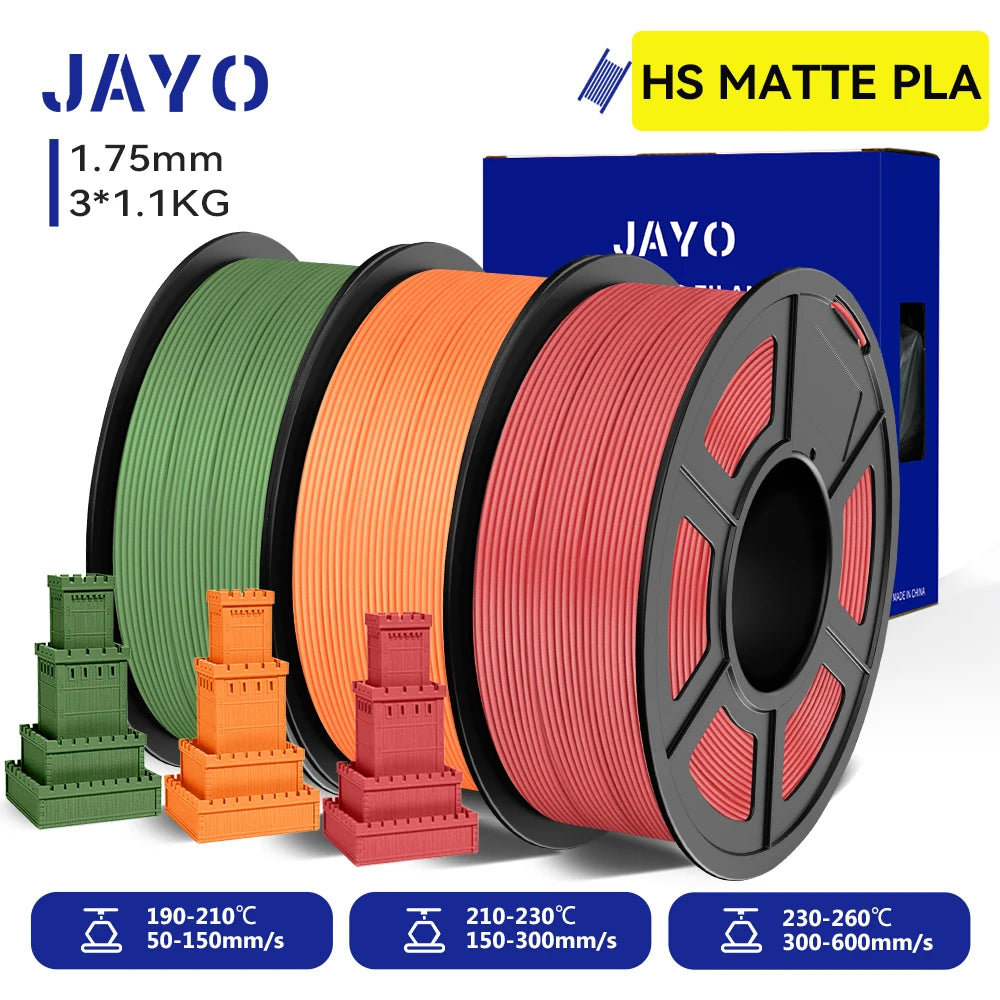JAYO High Speed Matte PETG PLA Filament For Printing
