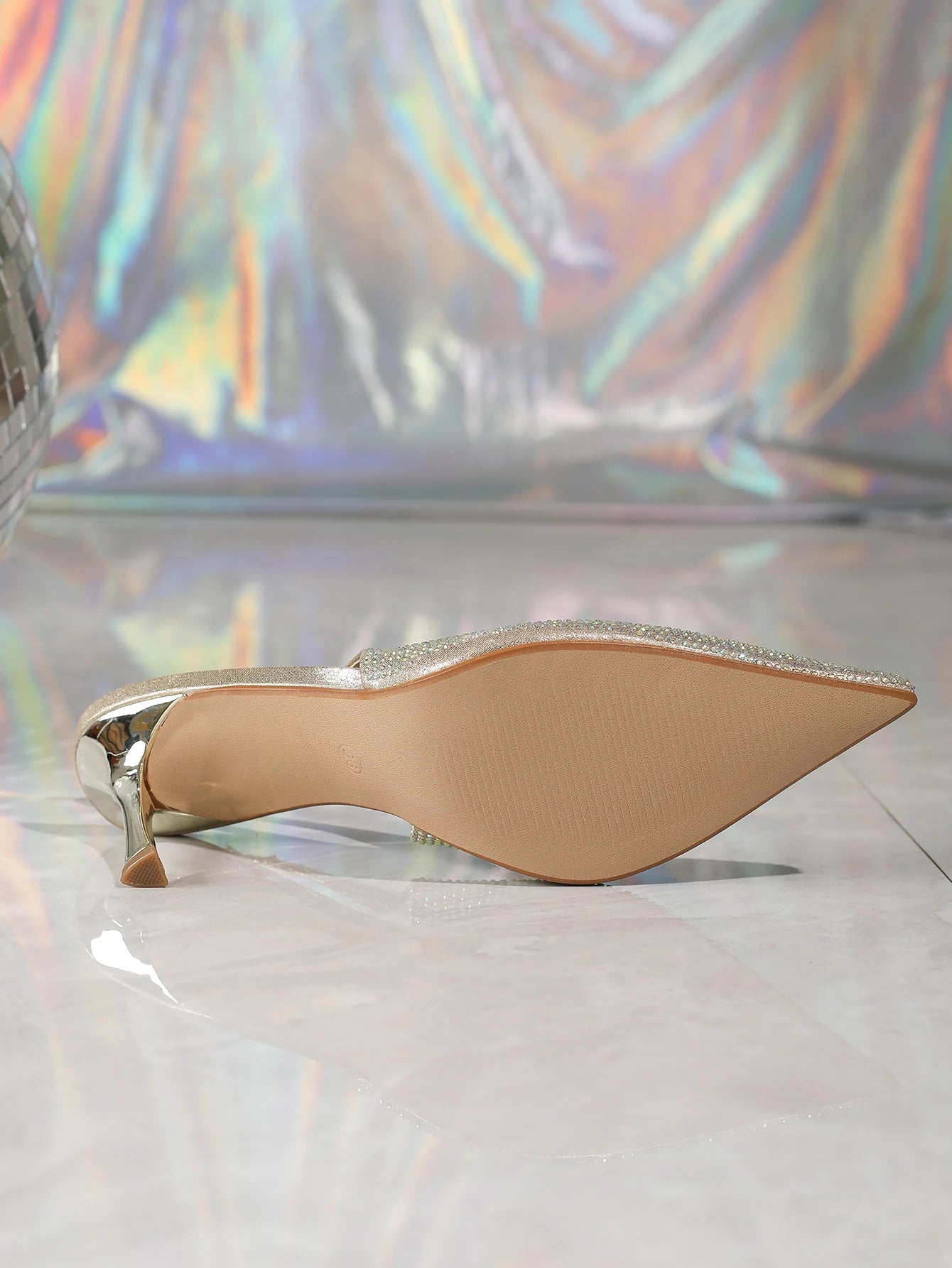Women's Bow Slingback Heels Pointed Toe Pumps With Elastic Strap