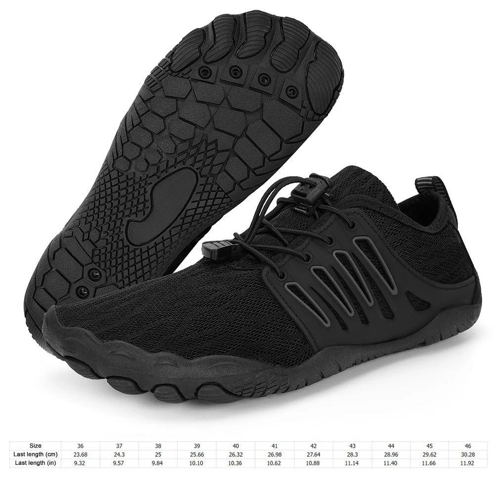 Shunmaii Unisex Water Shoes Barefoot Beach Non Slip Wading Sneakers for Boating