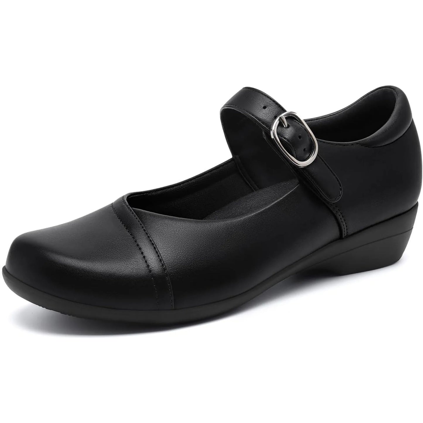 Athlefit Mary Jane Flats for Women Dressy Comfort Flat Shoes