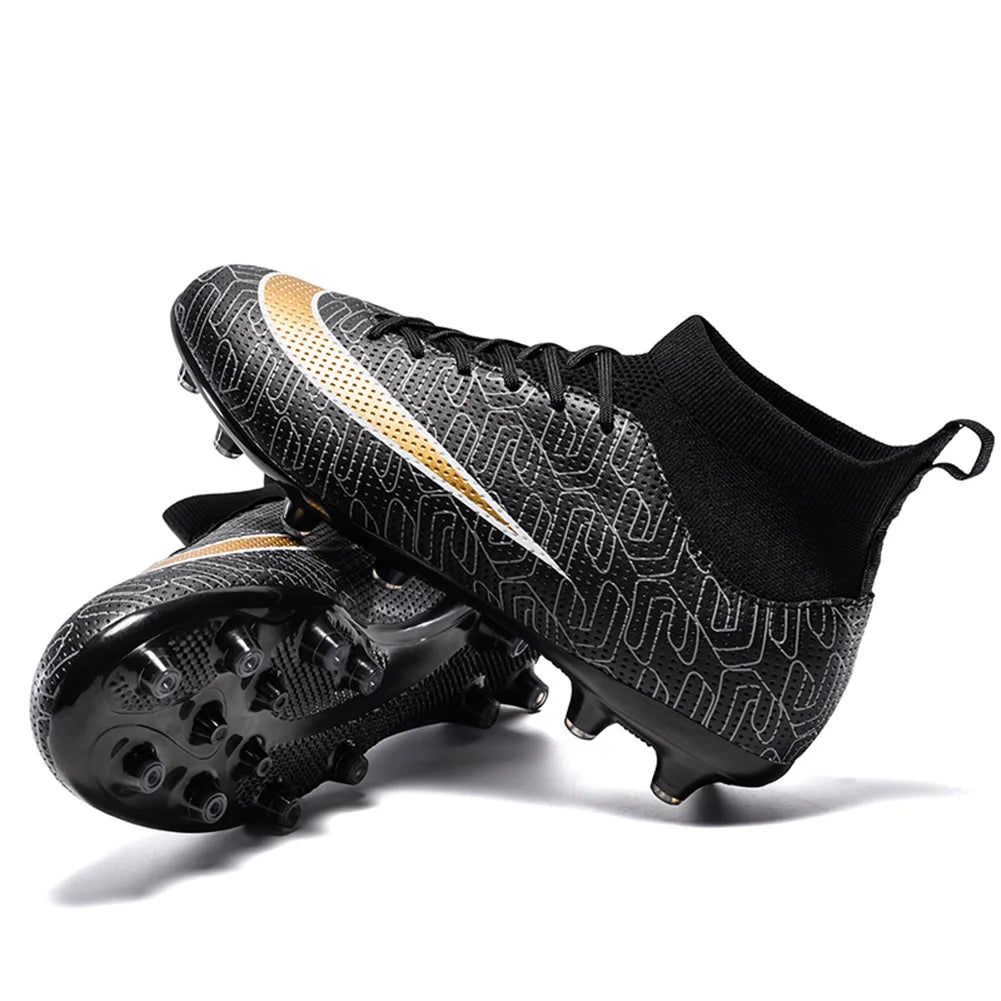 Shunmaii Unisex Football Cleats Firm Ground Outdoor Shoes Lightweight
