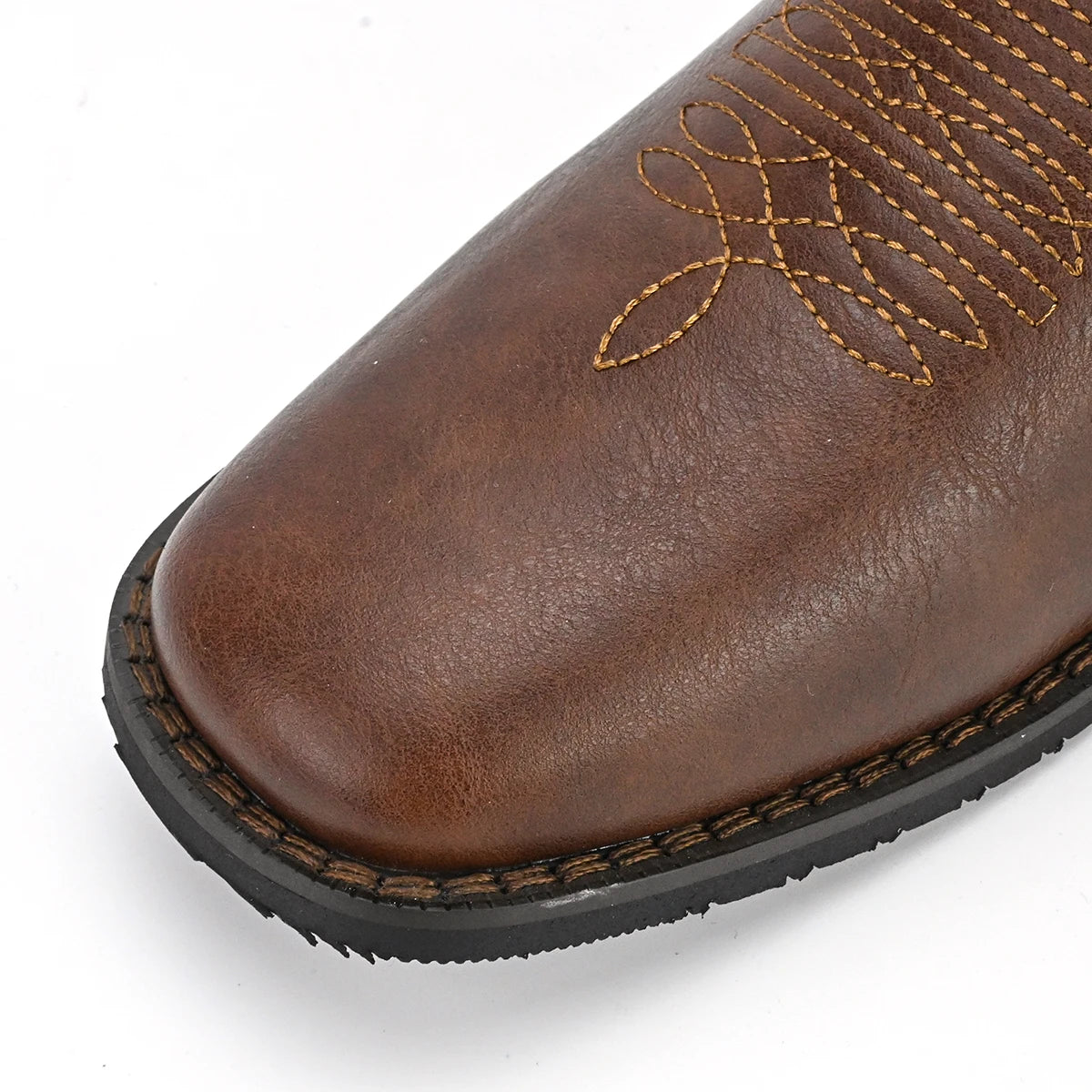 Men's High Top Cowboy Boots With Stars And Stripes Pattern