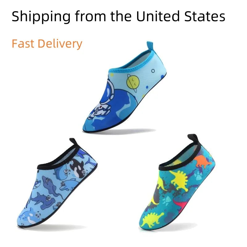 COMFYTRIP Kids Water Shoes Quick Dry Non Slip Lightweight