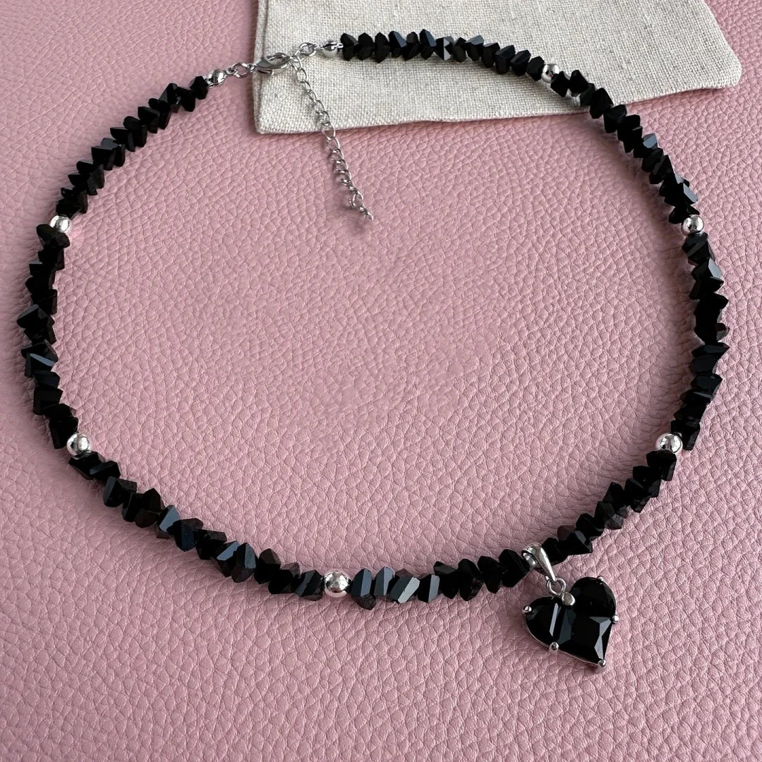 Bls-Miracle Zircon Heart Pendant Necklace For Women