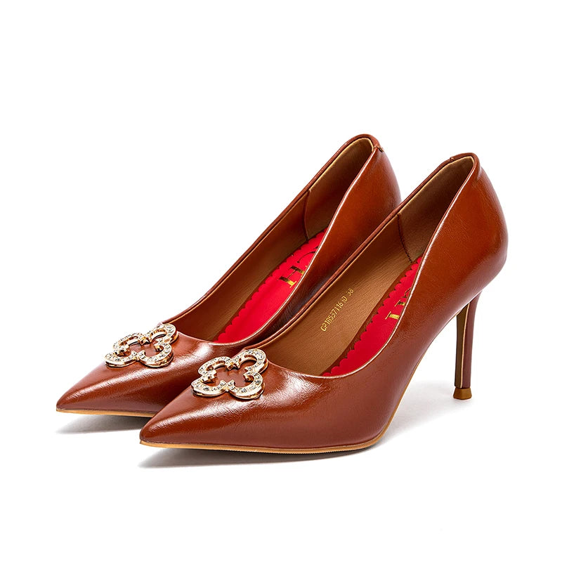 CHCH Pointed Toe Pumps for Women High Heels for Office and Party
