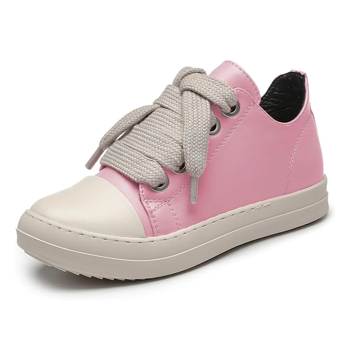 Men's Lace Up Casual Shoes Flat Bottom Minimalist College Style