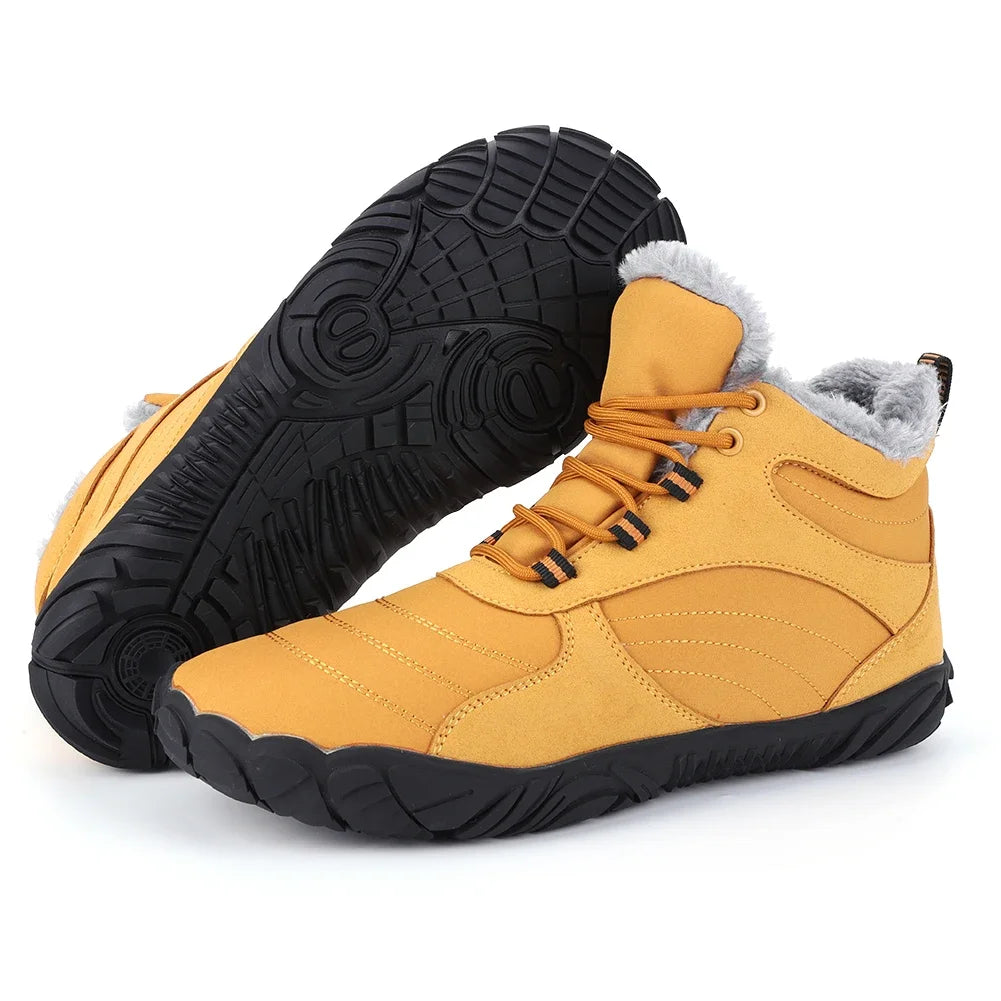 APWIKOGERCN Unisex Waterproof Winter Snow Boots Hiking Shoes