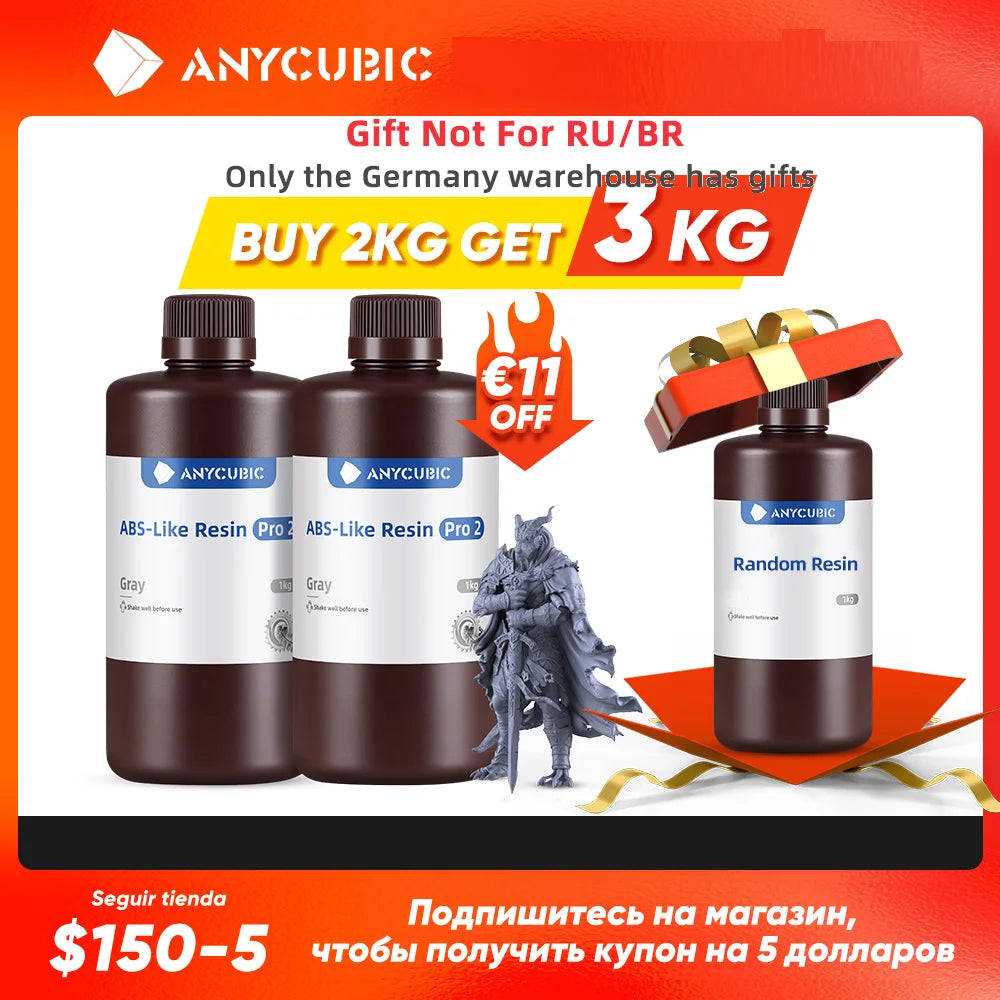 Anycubic ABS Pro 2 Resin 405nm Photosensitive For LCD 3D