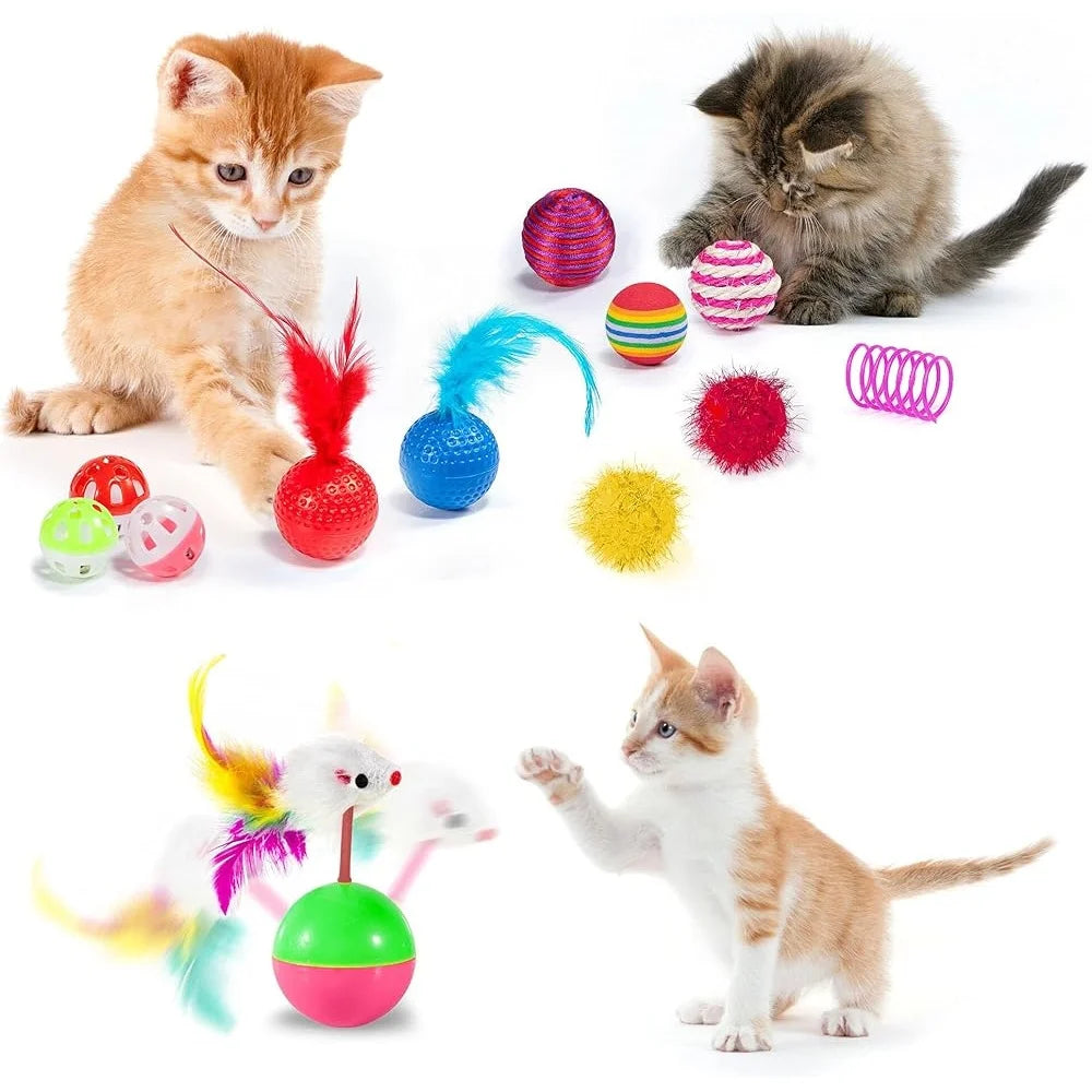 Fujian Cat Toy Set Interactive Kitten Play Assortment