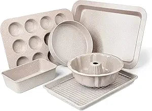 Nonstick Bakeware Set With Stackable Oven Pans And Sheets