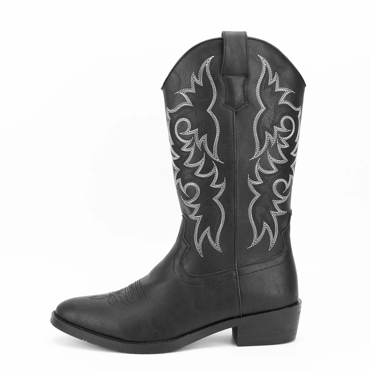 Men's Embroidered Desert Cowboy Boots Western Style Footwear