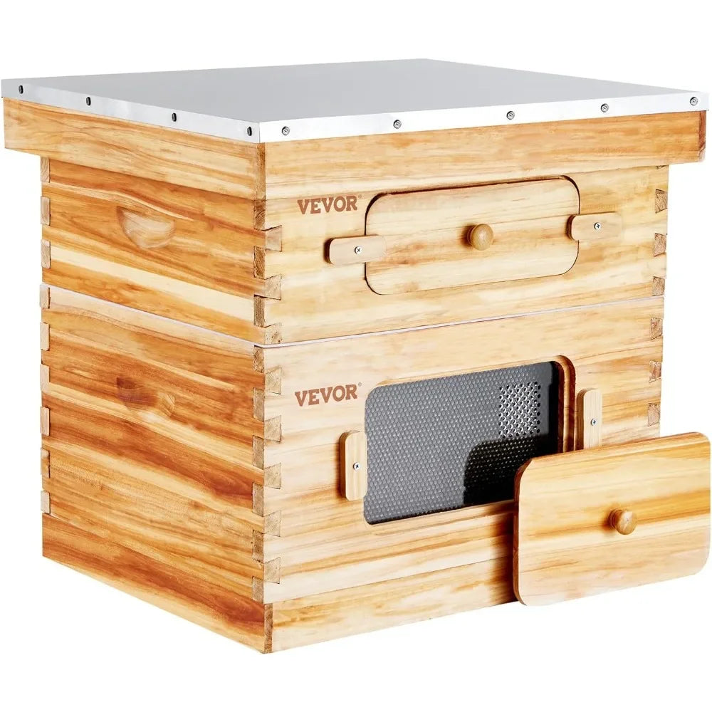 XMSJ Beehive Starter Kit Langstroth Beekeeping Beeswax