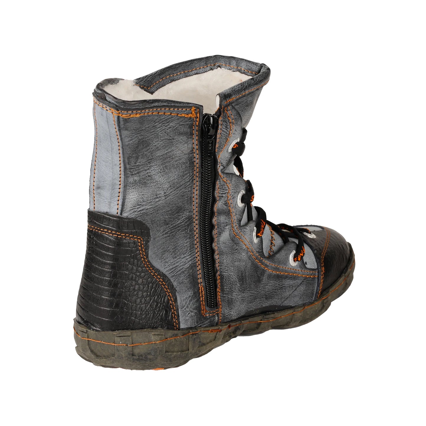 TMA EYES Women's Camouflage PU Leather Short Duck Boots Casual