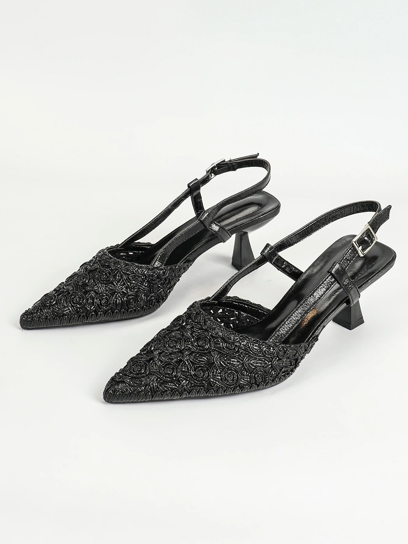 Department Name Slingback Pumps Block Heel Pointed Toe Wedding Shoes