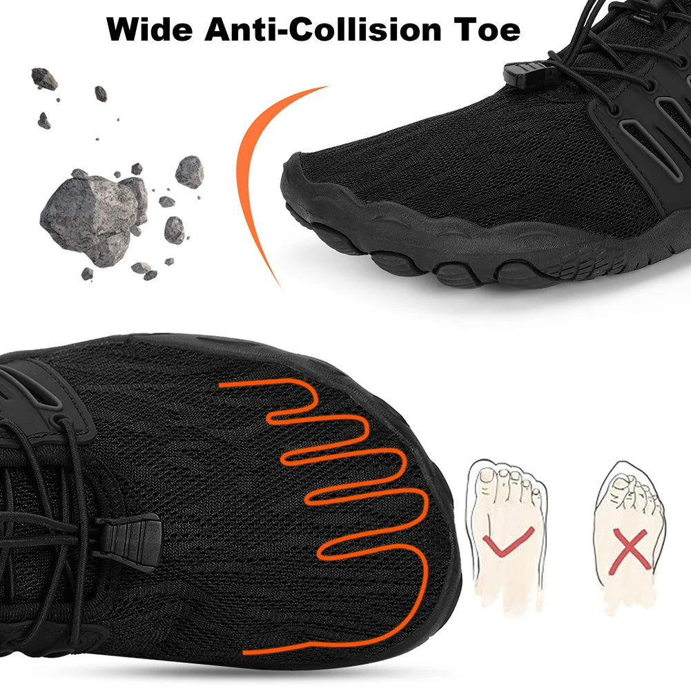 Shunmaii Unisex Water Shoes Barefoot Beach Non Slip Wading Sneakers for Boating